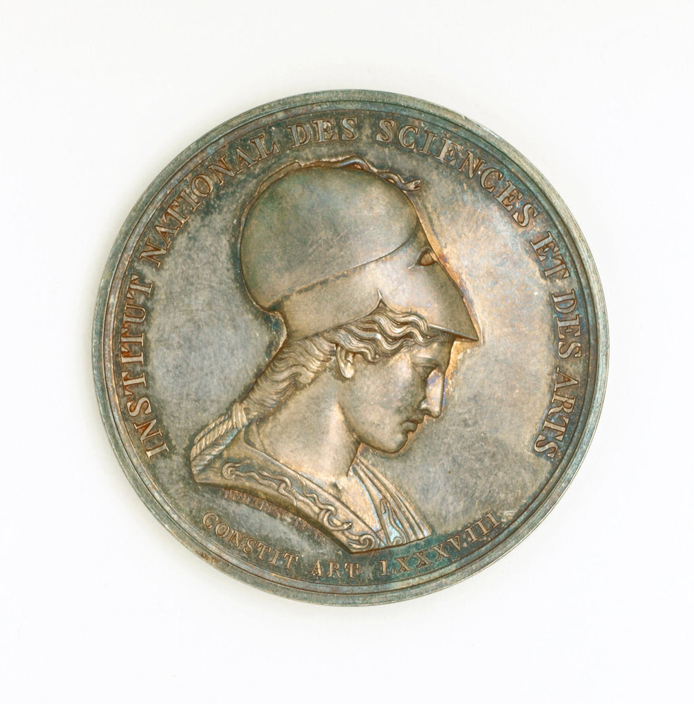 Detail of Prize medal, Institute National des Sciences et des Arts, obverse by Rambert Dumarest