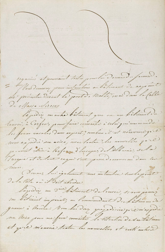 Detail of Letter from Napoleon to Admiral Ganteaume by Napoleon Bonaparte