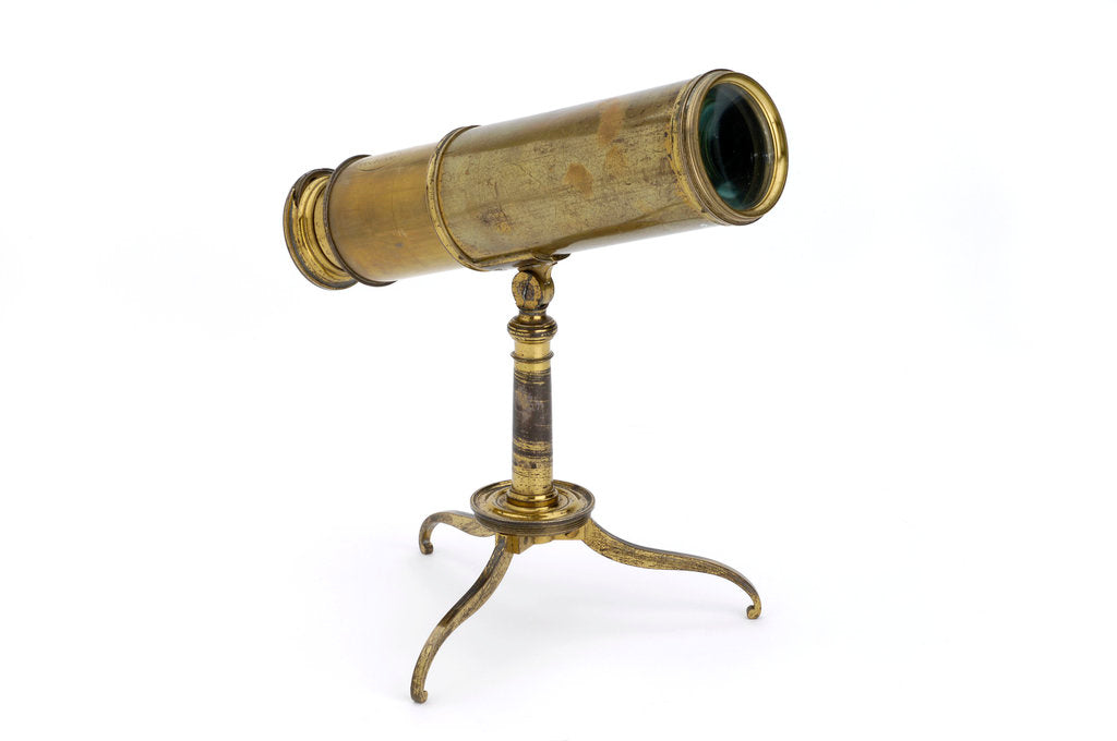 Detail of Pocket telescope with tripod stand by Dollond
