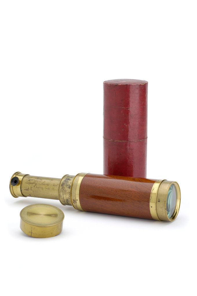 Detail of Prismatic telescope with case by Dudley Adams