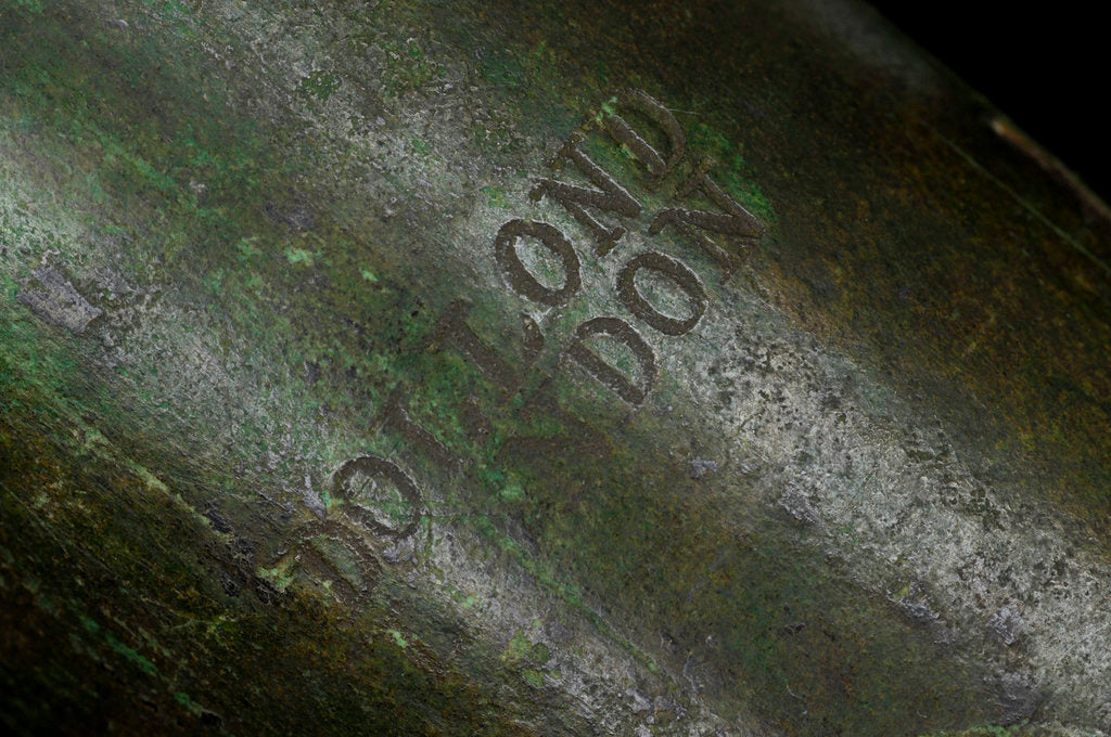 Detail of Pocket telescope - draw tube inscription by Dollond