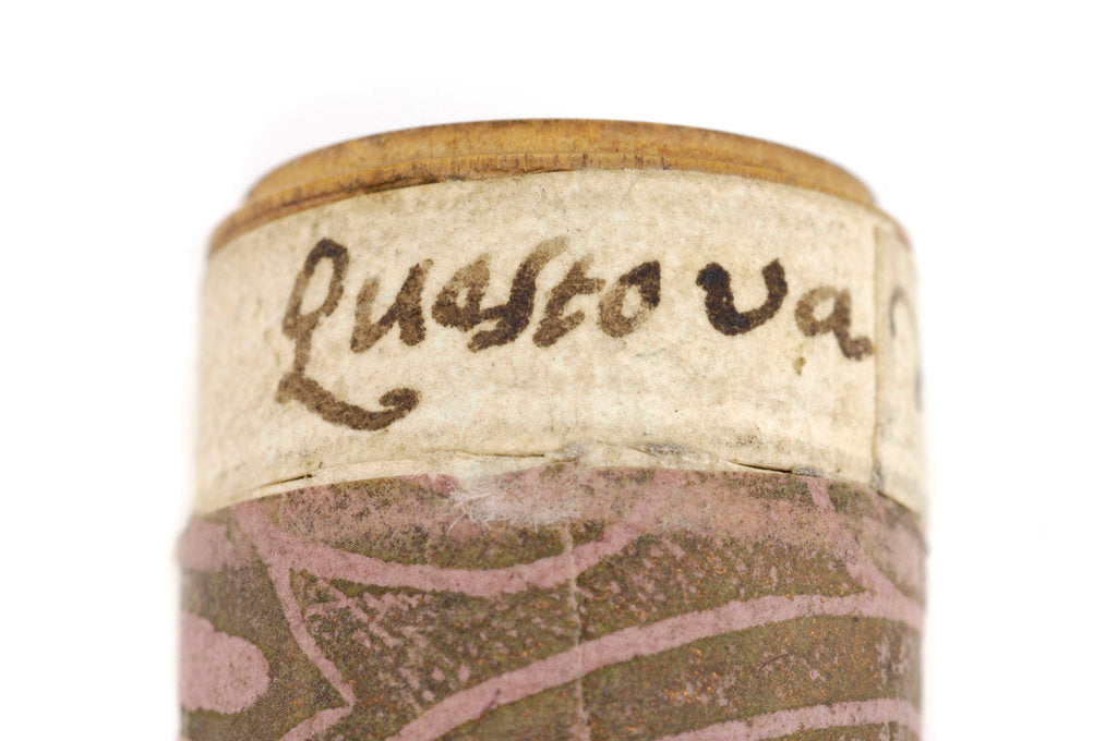 Detail of Pocket telescope - optics combination inscription by Franciscus Sansedonius