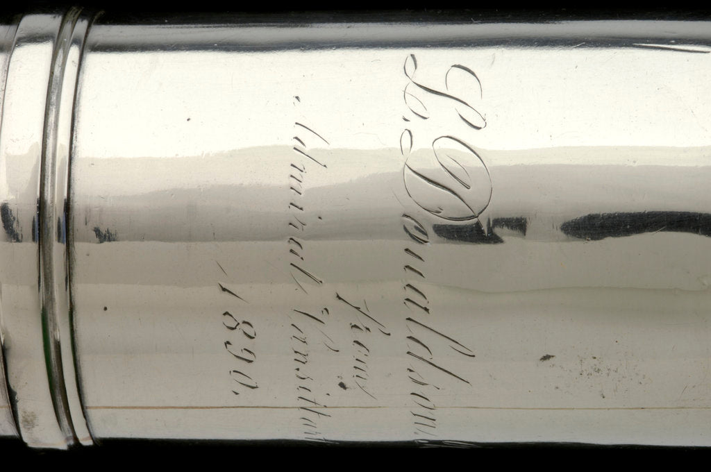 Detail of Officer of the Watch telescopic- sun shade inscription by Unknown