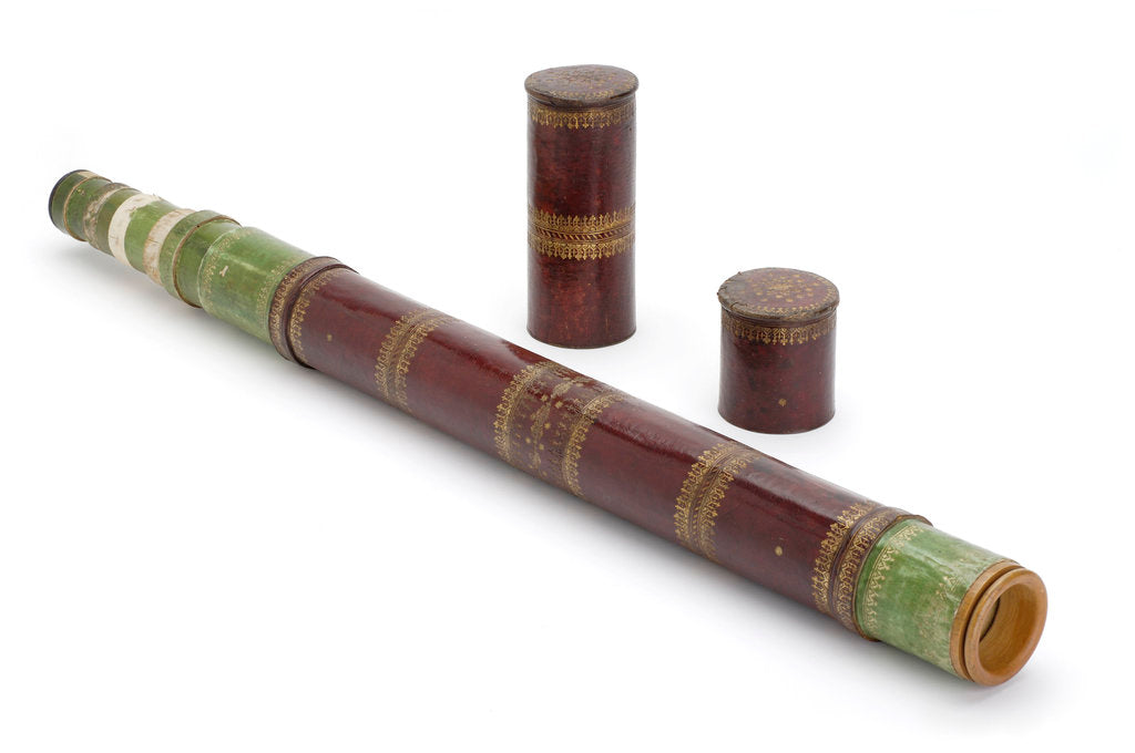 Detail of Portable telescope by unknown