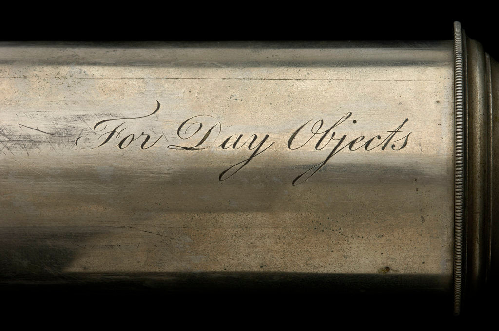 Detail of Day telescope - inscription by Dollond