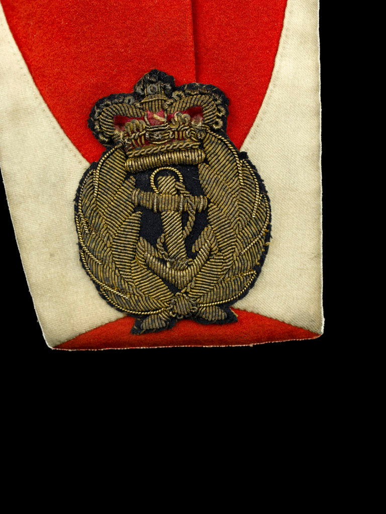 Detail of Coatee - tail badge, Royal Marines uniform: pattern 1830 by unknown