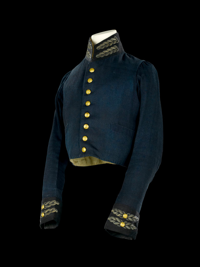 Detail of Round jacket, Honourable East India Company: pattern 1830 by unknown