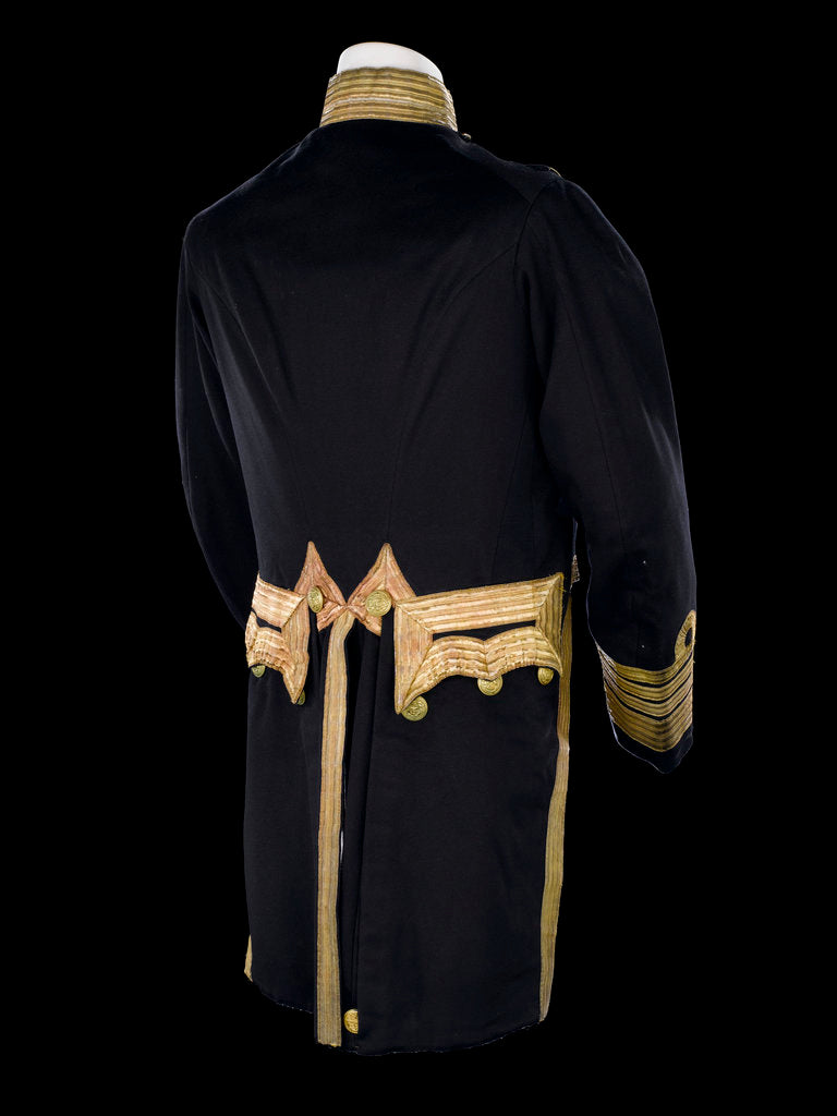 Detail of Full dress coat - back, Royal Naval uniform: pattern 1856 by Jennens