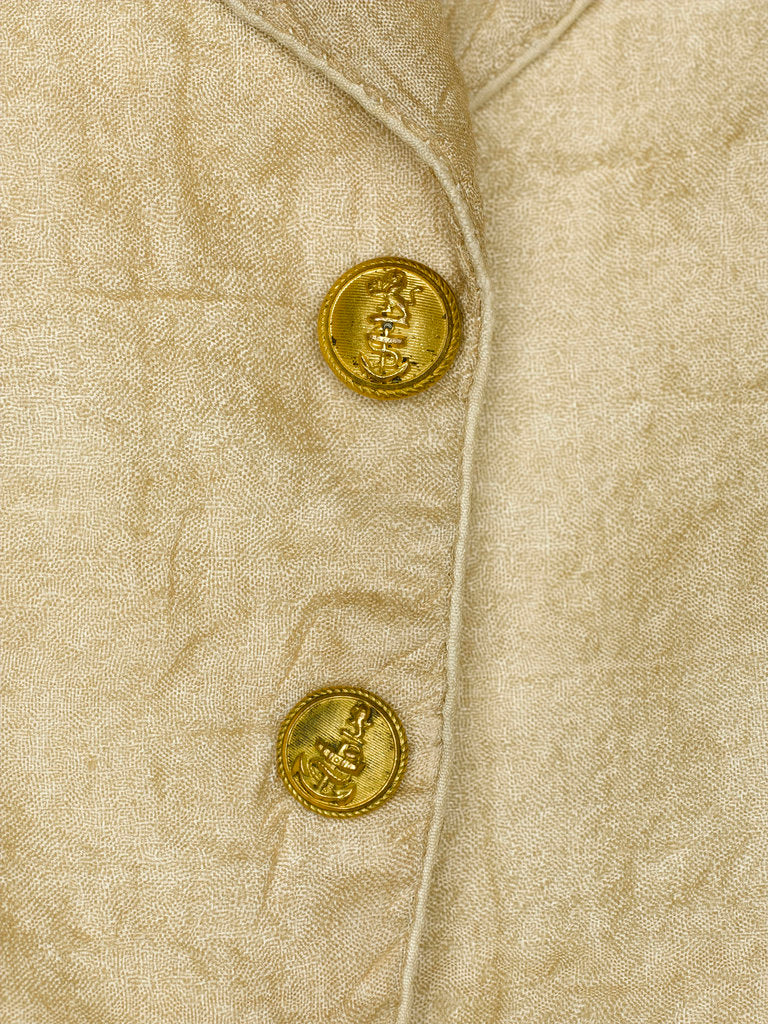 Detail of Waistcoat - button detail, Honourable East India Company uniform: pattern 1830 by unknown