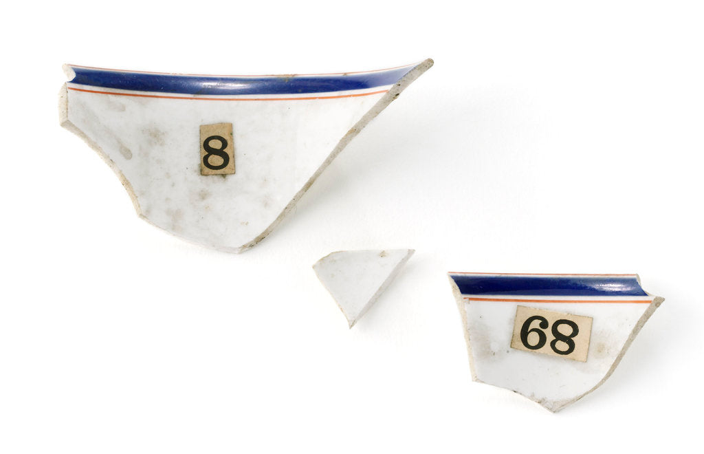 Detail of Tea cup fragments by Unknown