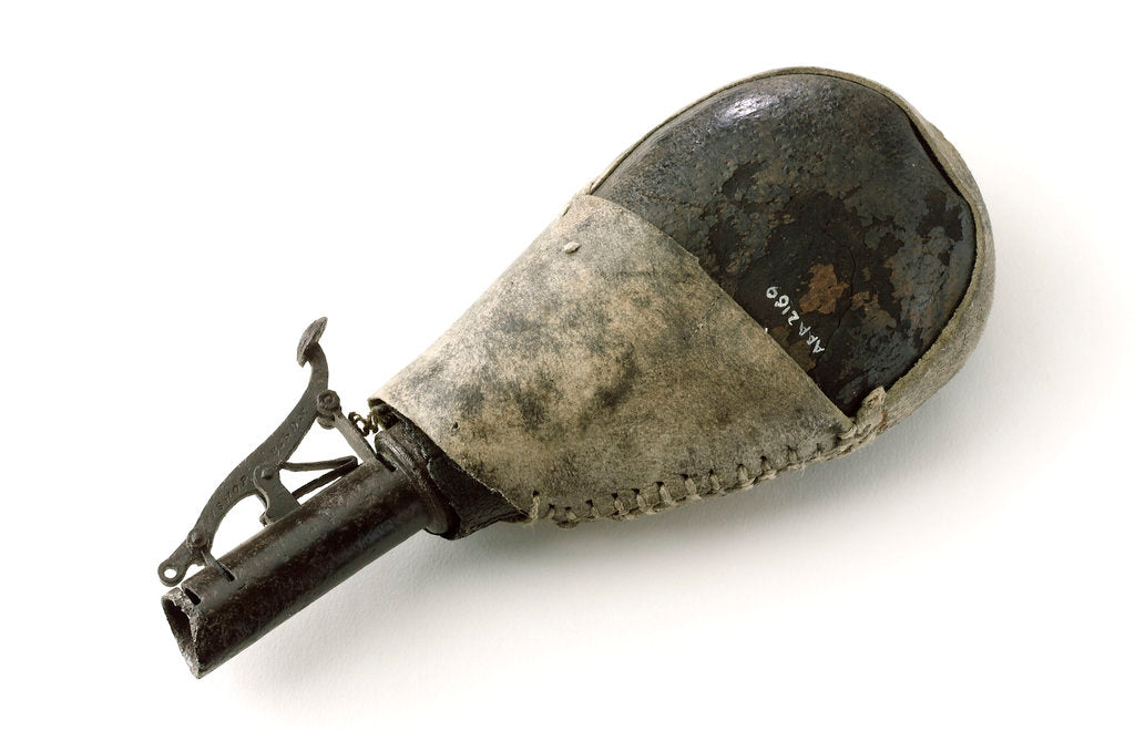 Detail of Shot flask by Bishop