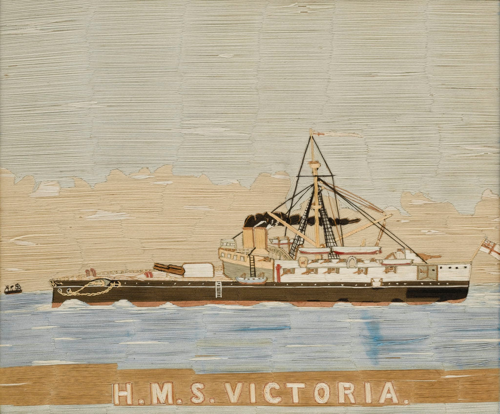 Detail of HMS 'Victoria' by unknown