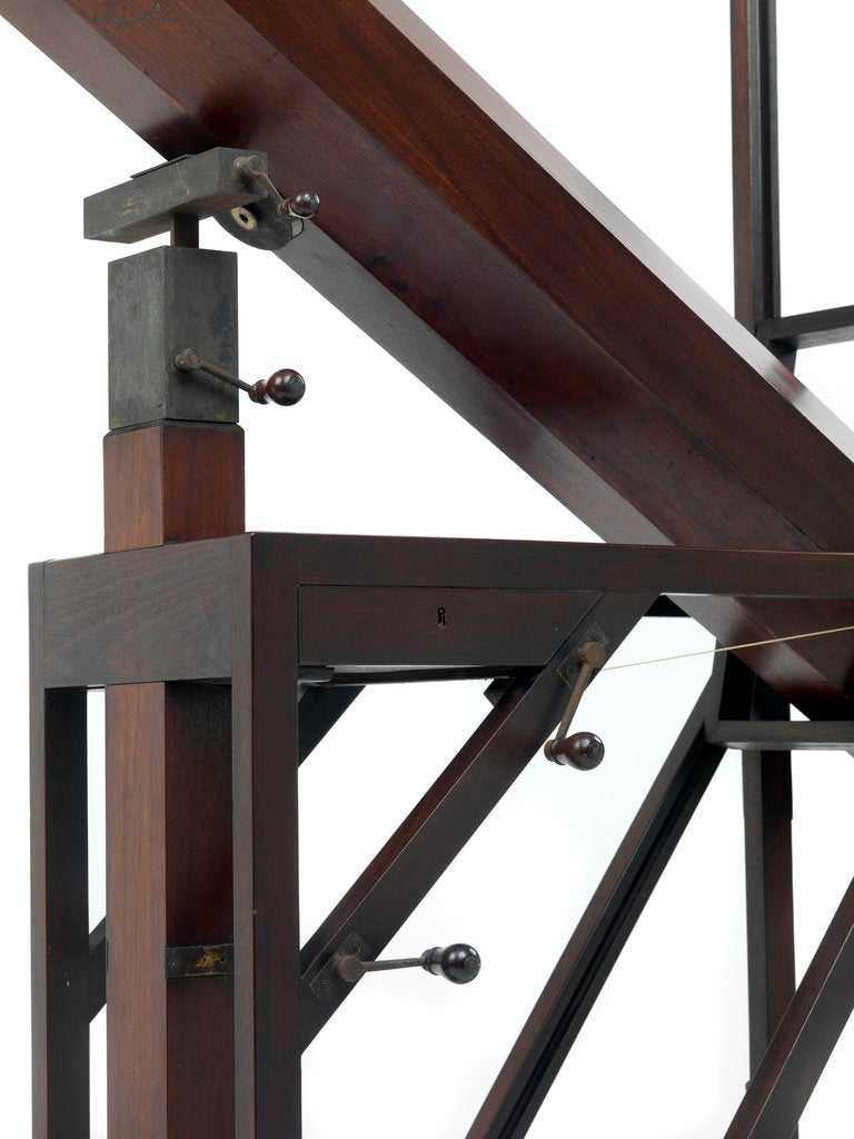 Detail of 7-foot Newtonian (reflector) telescope, detail by William Herschel