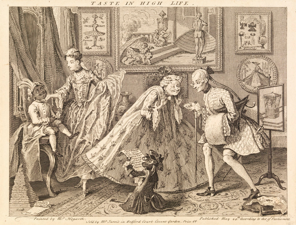 Detail of Taste in High Life by William Hogarth