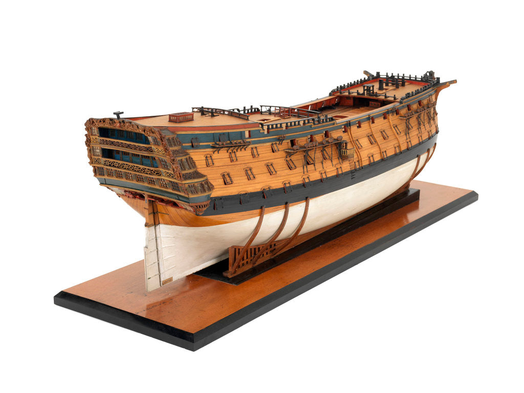 Detail of 'Victory', starboard stern quarter by Unknown