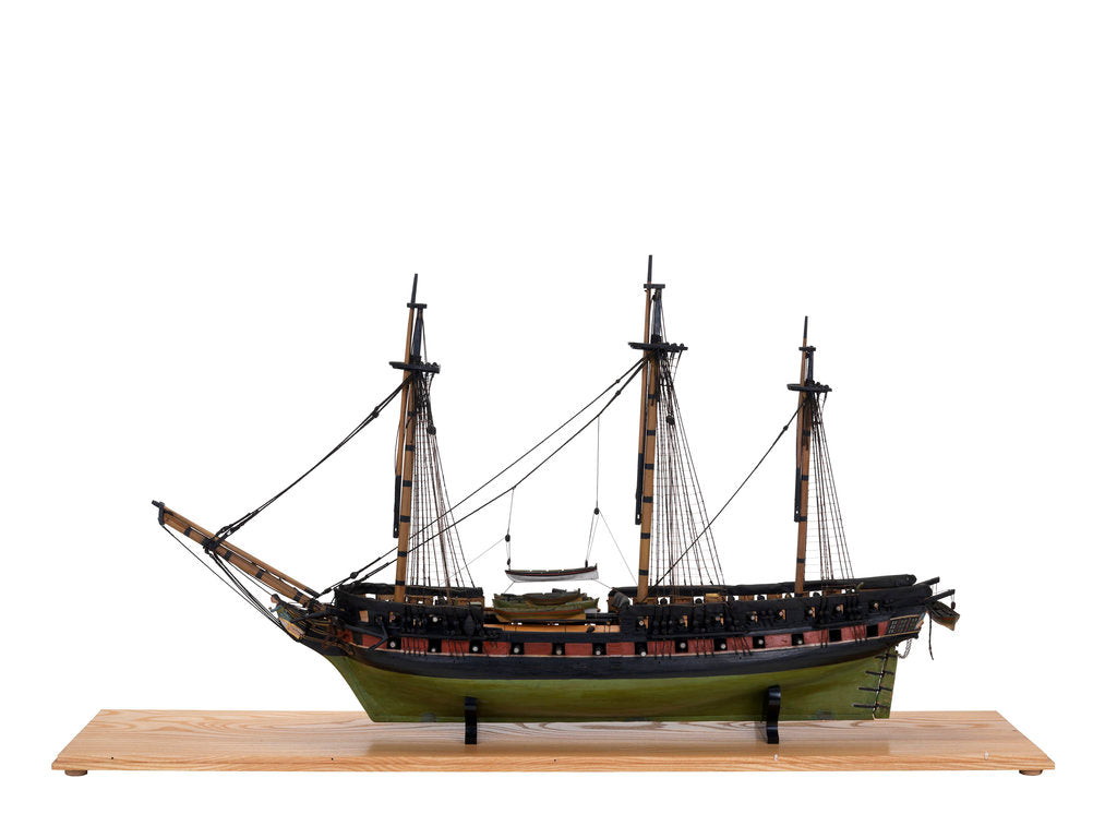 Detail of 'Pomone' 38-gun frigate by Unknown