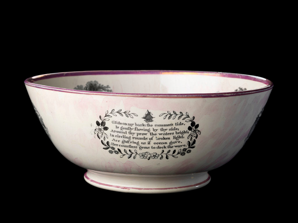 Detail of Sunderland lustreware bowl by Moore & Co.