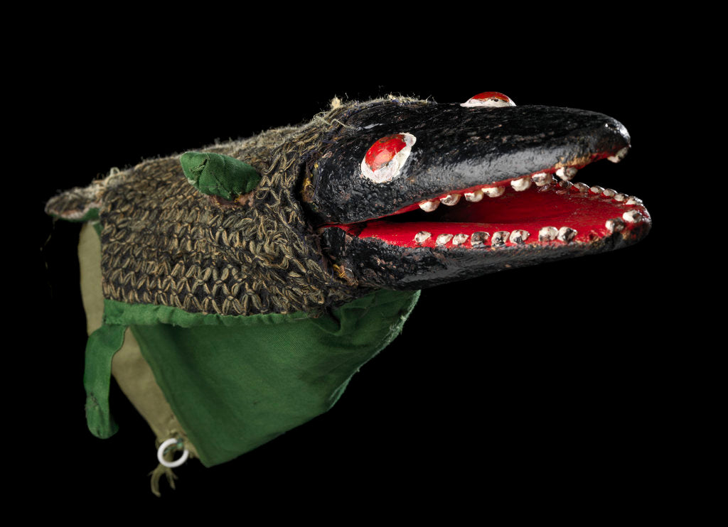 Detail of Puppet 'Crocodile', part of Punch and Judy set by unknown
