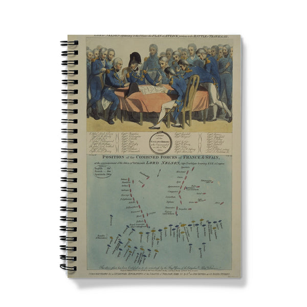 Nelson explains the Trafalgar battle plan Notebook