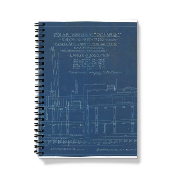 Longitudinal section plan of Endurance Notebook