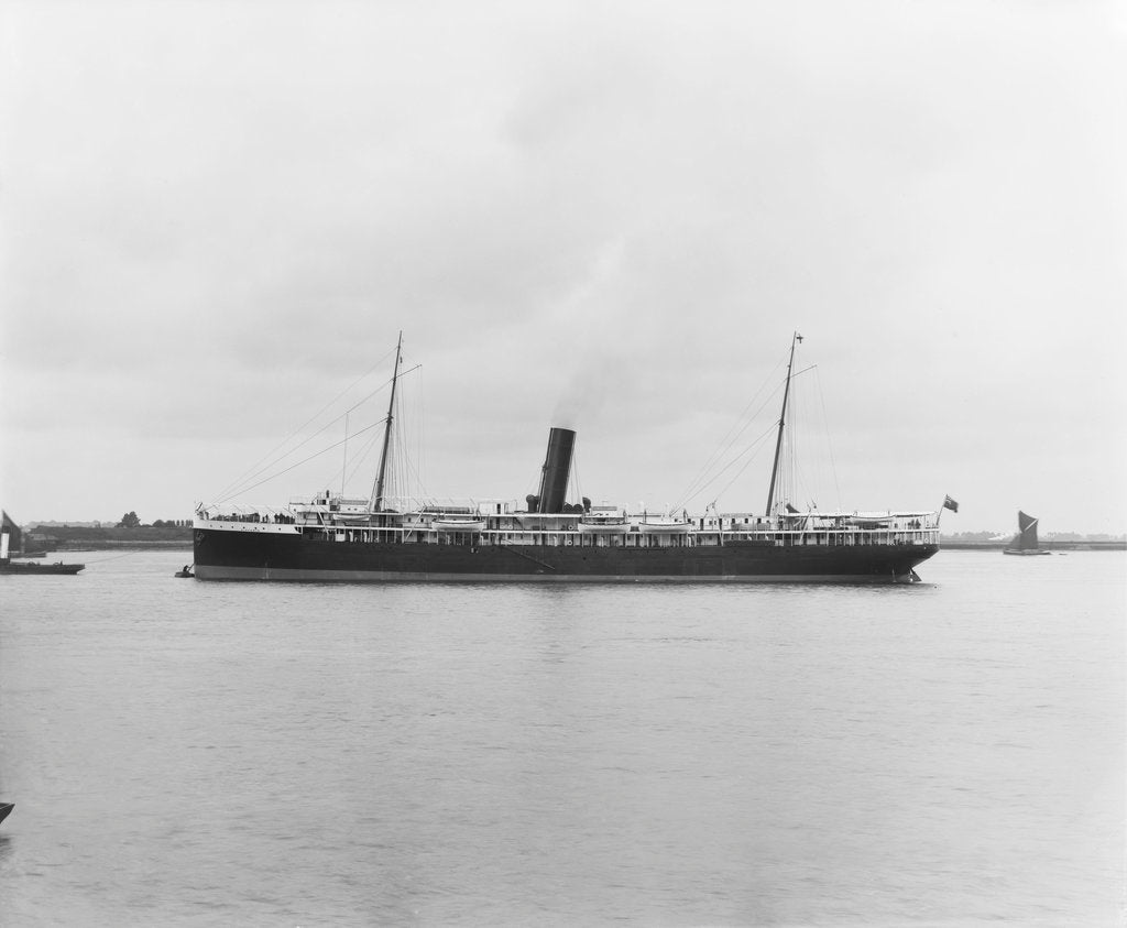 Detail of Passenger liner 'Victoria' (Br, 1902), west coast South America service, Pacific Steam Nav Co. by unknown