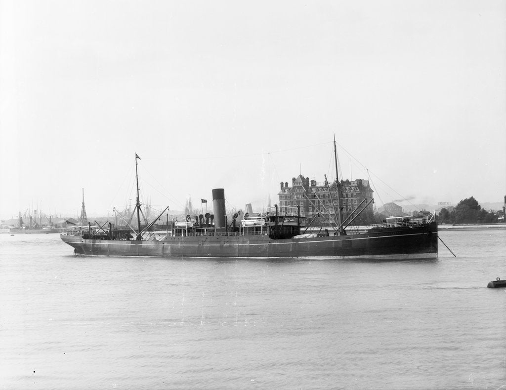 Detail of Photograph of the cargo steamer 'City of Sparta' (1897) on 19th June 1900 by unknown