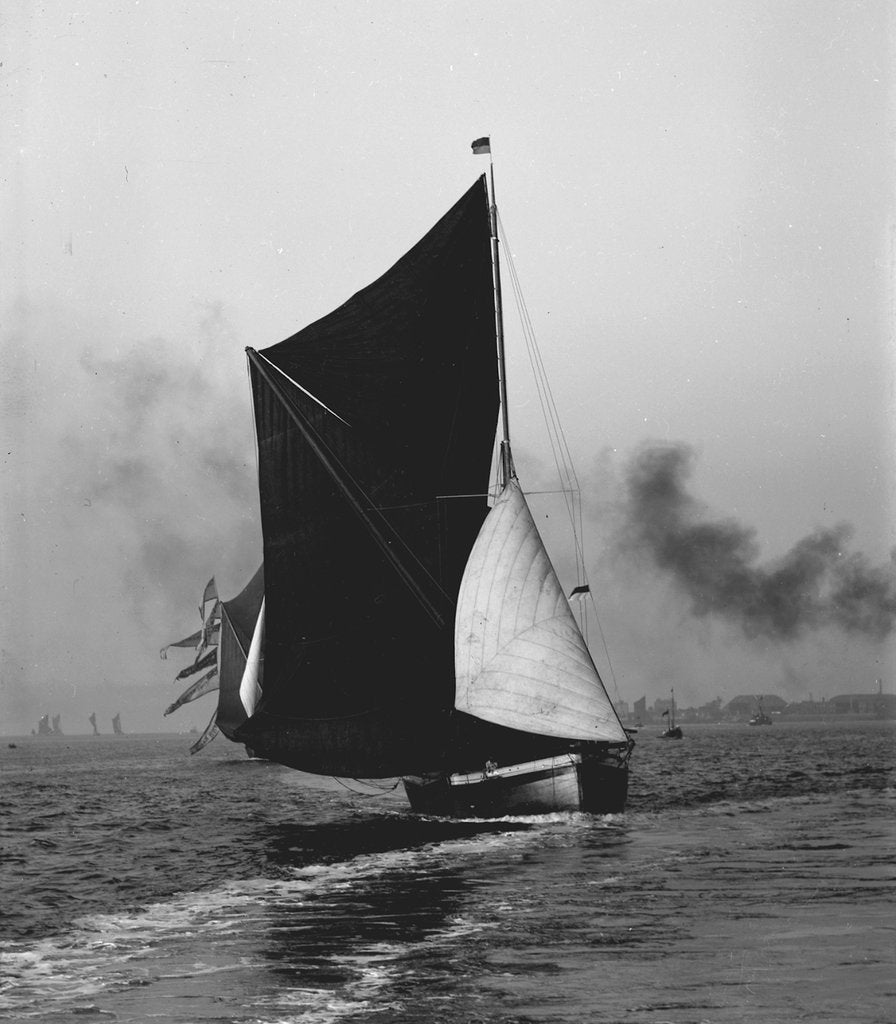 Detail of 'Centaur' (Br, 1899) under sail by unknown