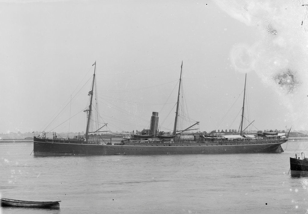 Detail of The 'Bengal' (Br, 1885) at anchor by unknown