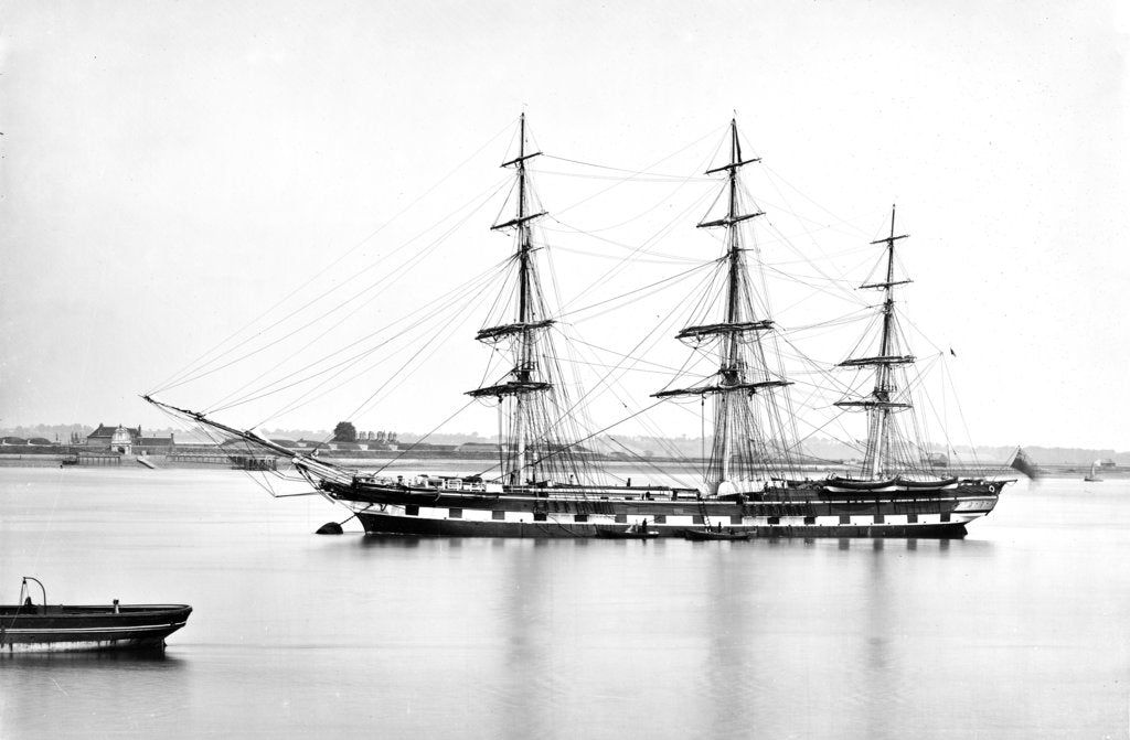 Detail of 3 masted ship 'Parramatta' (1866) on 28th August 1872 by unknown