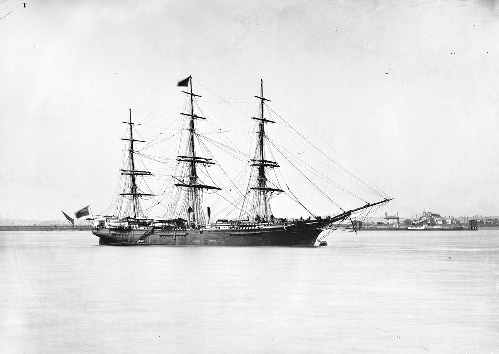 Detail of 3-masted ship 'Light Brigade' (Br, 1854) by unknown