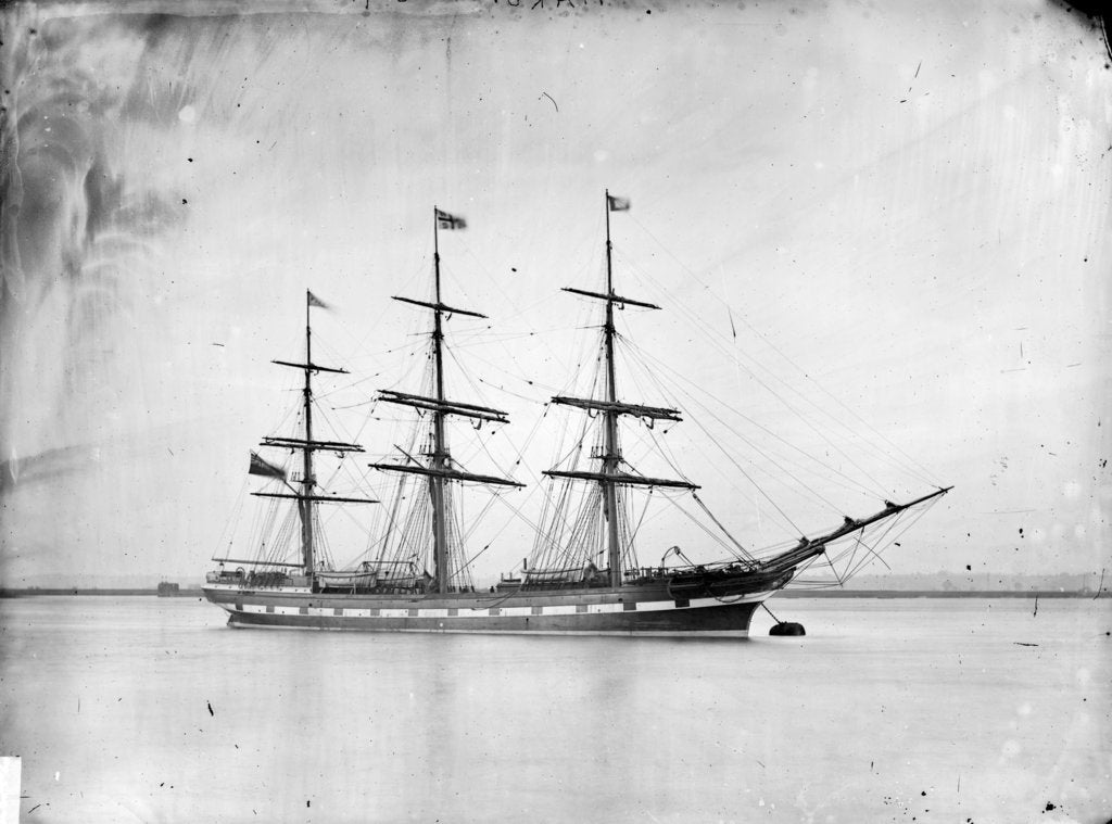 Detail of 3-masted ship 'Piako' (Br, 1876), New Zealand Shipping Company Ltd. by unknown
