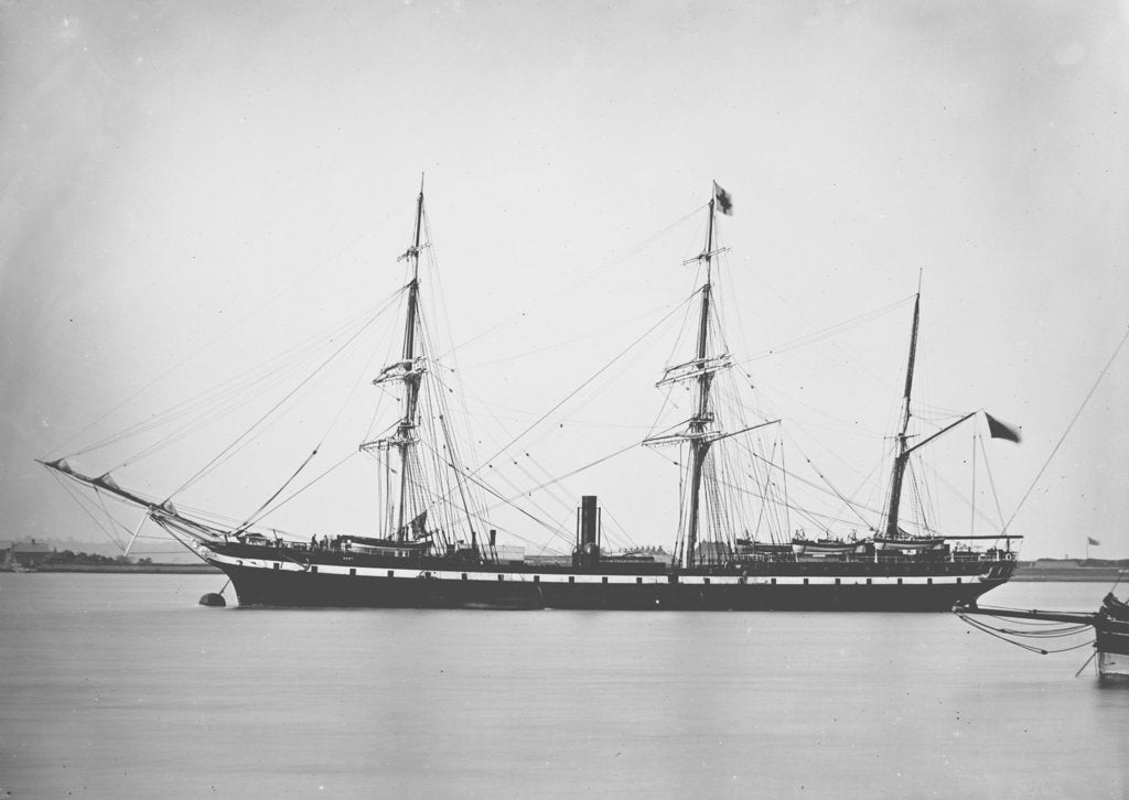 Detail of Passenger liner 'Kent' (Br, 1876), R. Wigram by unknown