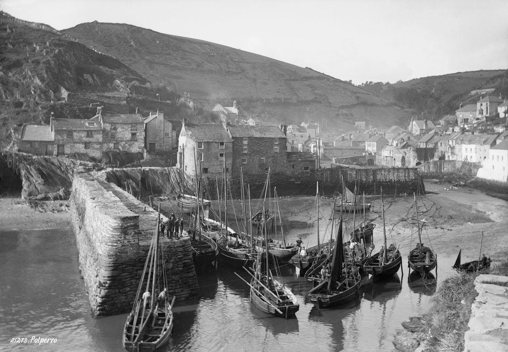 Detail of Polperro Harbour, Cornwall by National Maritime Museum