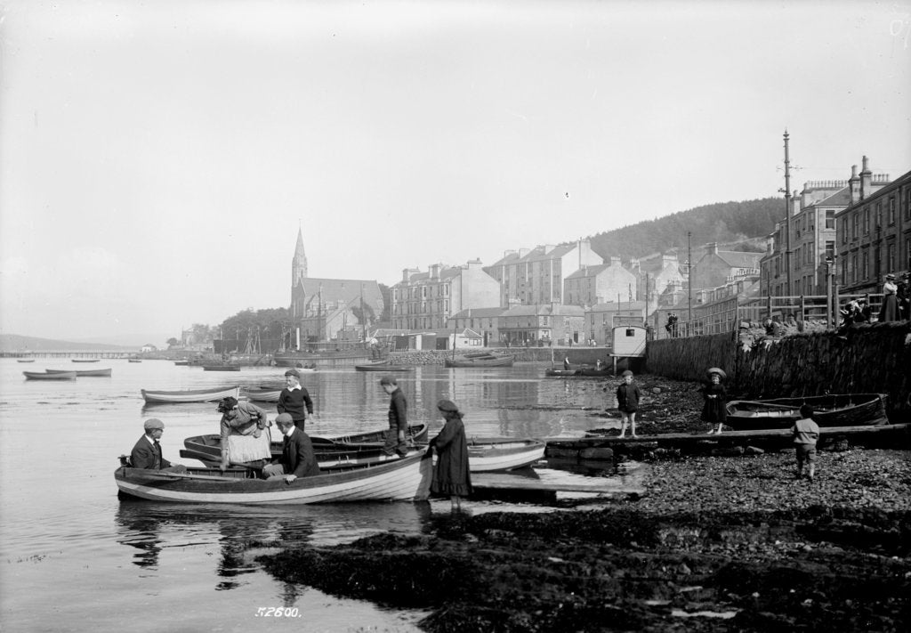 Detail of Port Bannatyne, Island of Bute. A view of the town and foreshore. by Francis Frith & Co.