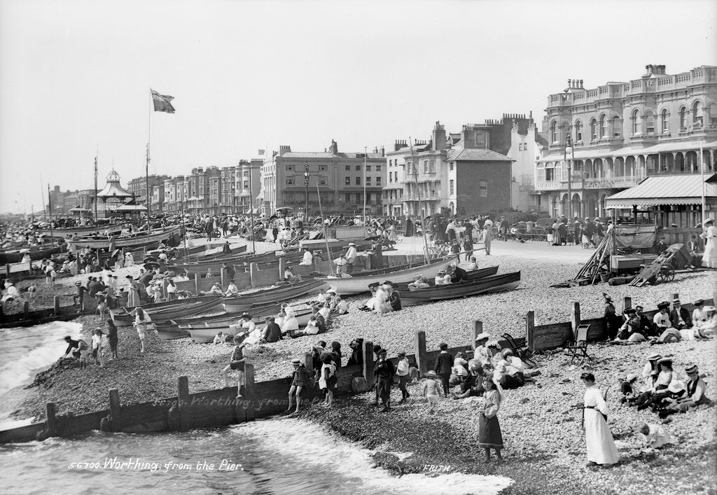Detail of View from the pier, Worthing, Sussex by Francis Frith & Co.