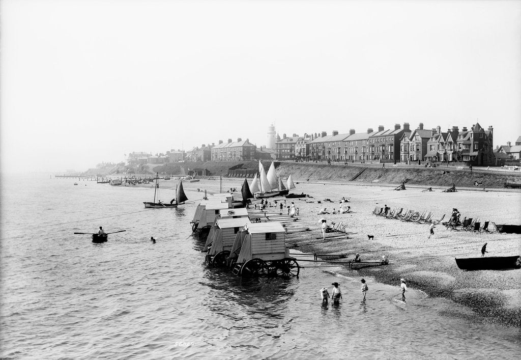 Detail of Southwold Seafront and Beach, Suffolk by Francis Frith & Co.
