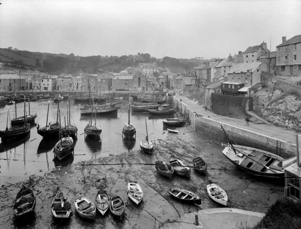 Detail of Mevagissey Harbour at low tide, Cornwall. by Francis Frith & Co.