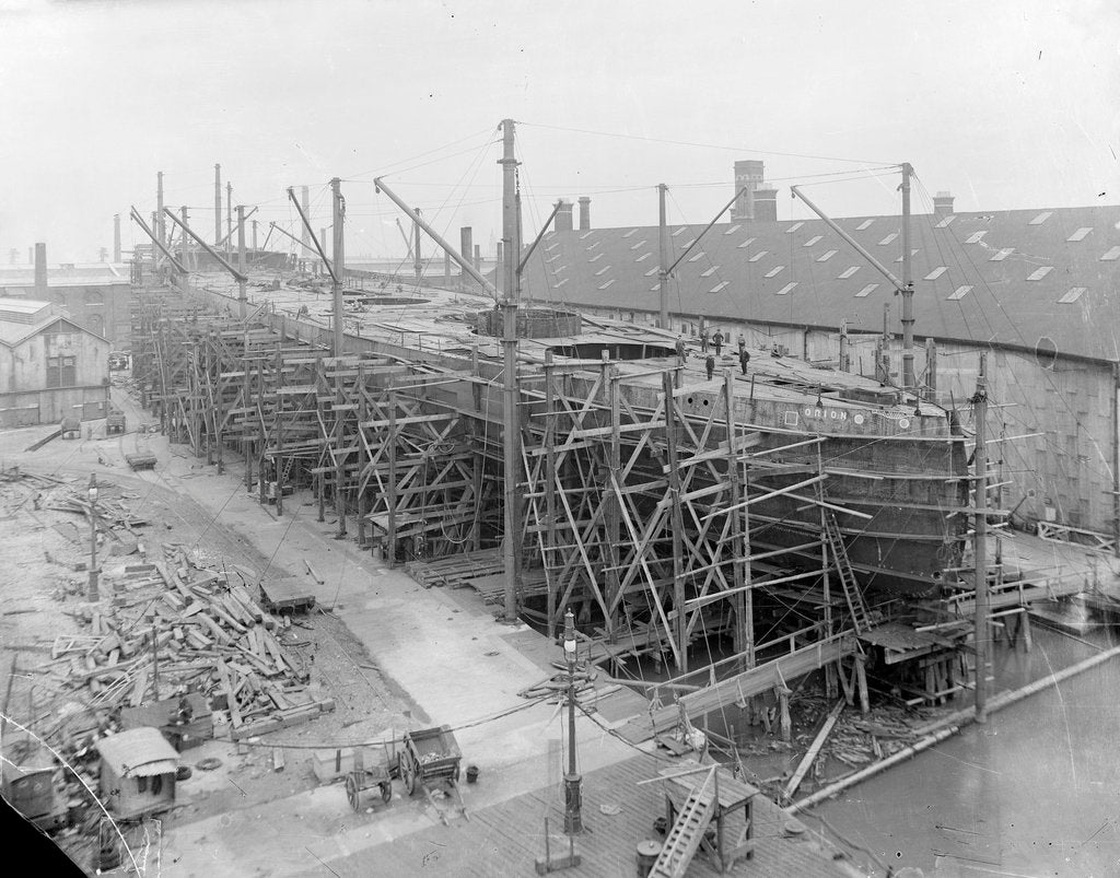 Detail of Battleship HMS 'Orion' (1910) by unknown