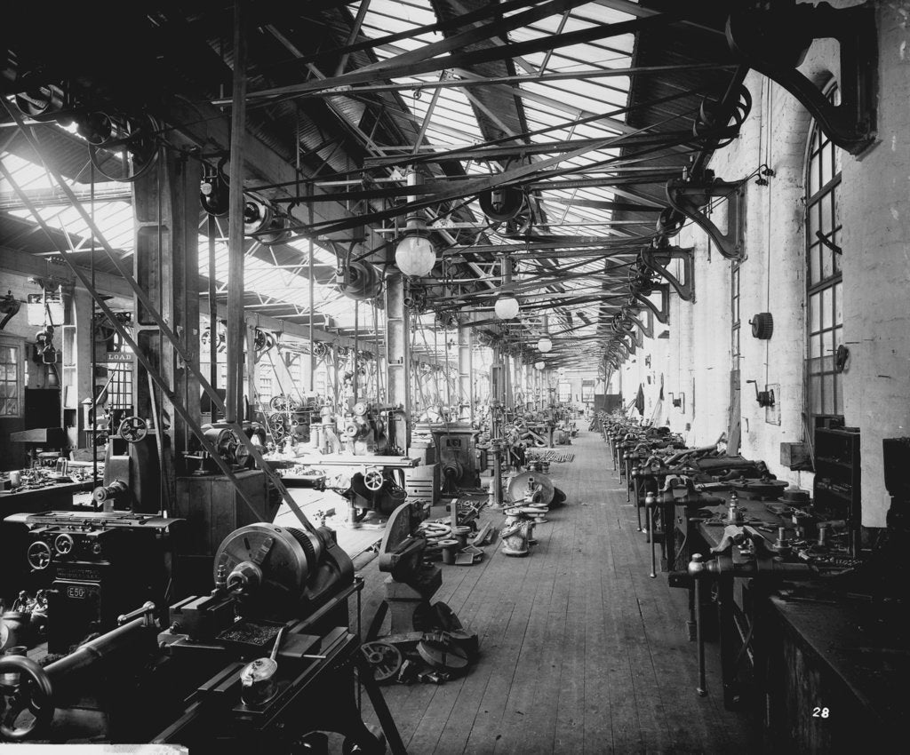 Detail of Brass-Finishing Shop at John Brown & Co. Ltd, Clydebank, 1901 by Bedford Lemere & Co.