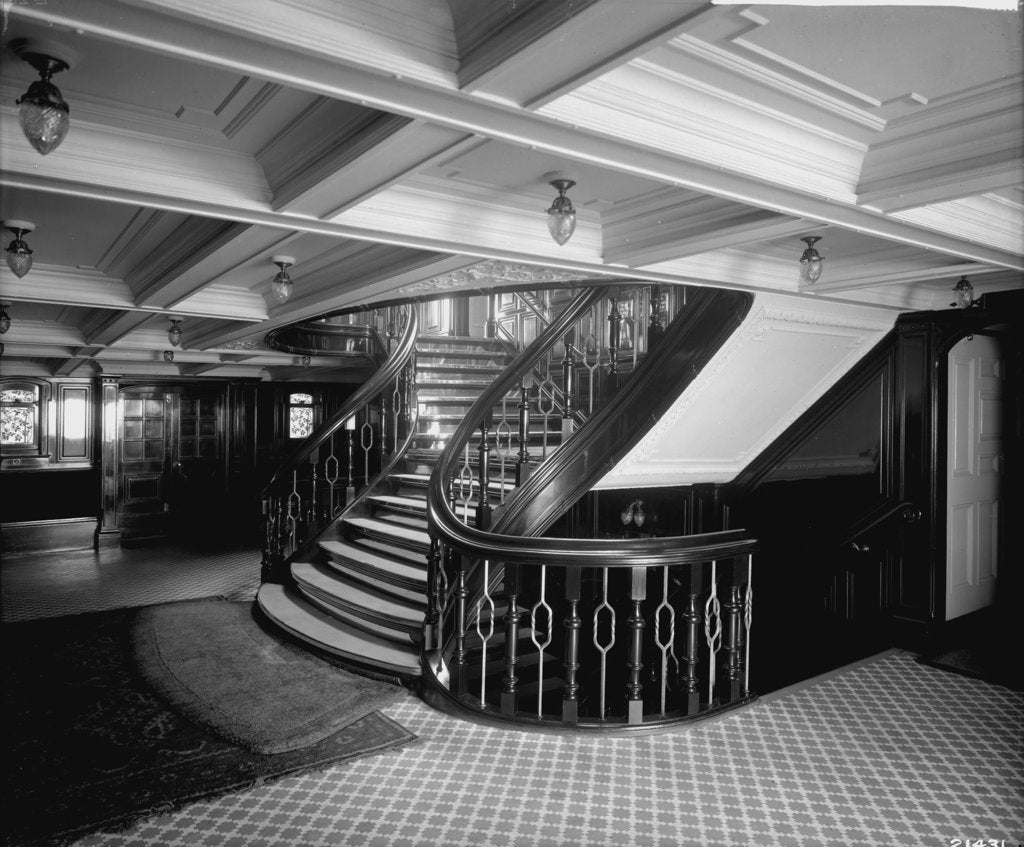Detail of First Class Entrance on the Empress of Ireland (1906) by Bedford Lemere & Co.