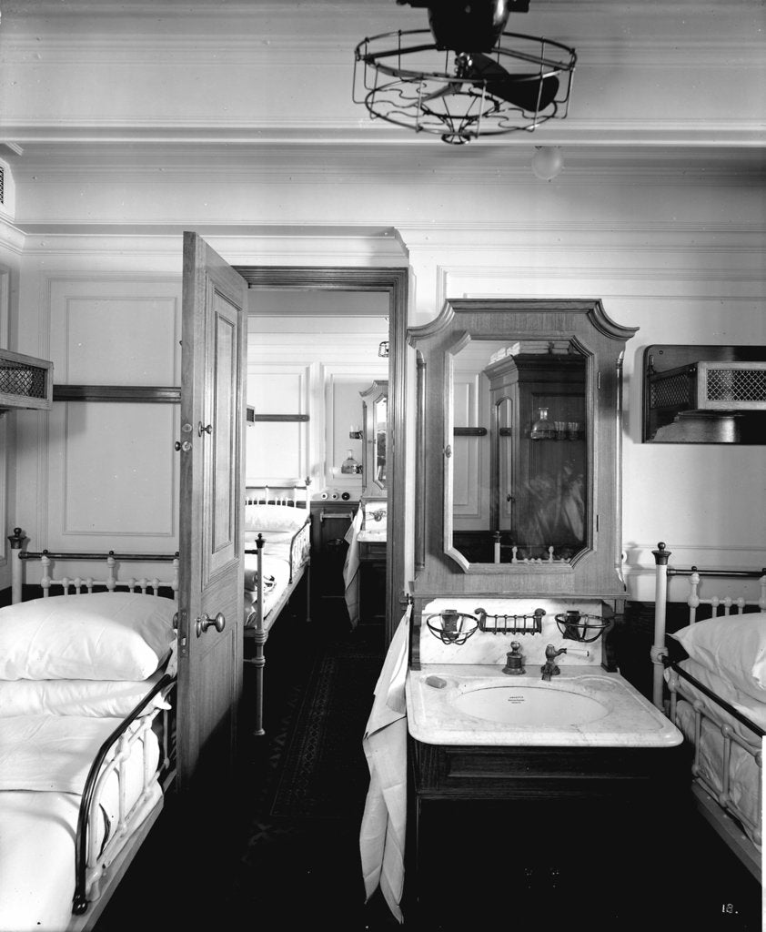 Detail of First Class suite on the 'Orduna' (1914) by Bedford Lemere & Co.