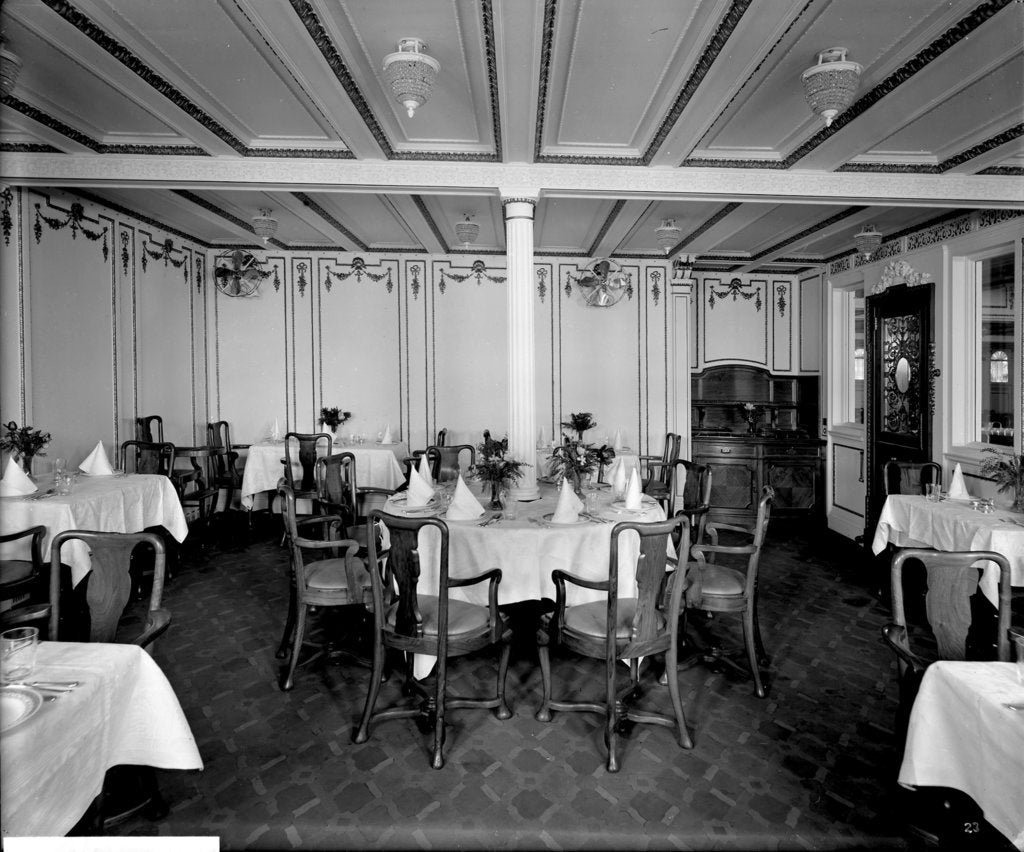 Detail of First Class Nursery Dining Saloon on the 'Orduna' (1914) by Bedford Lemere & Co.