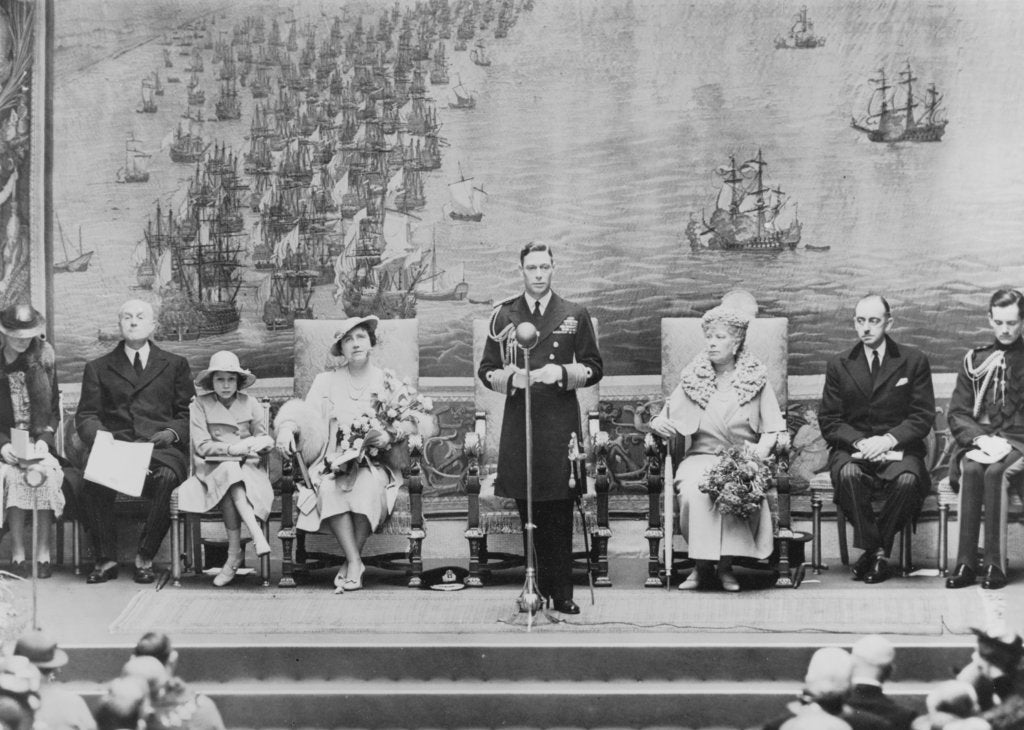 Detail of The Royal Opening of the National Maritime Museum, 1937 by unknown