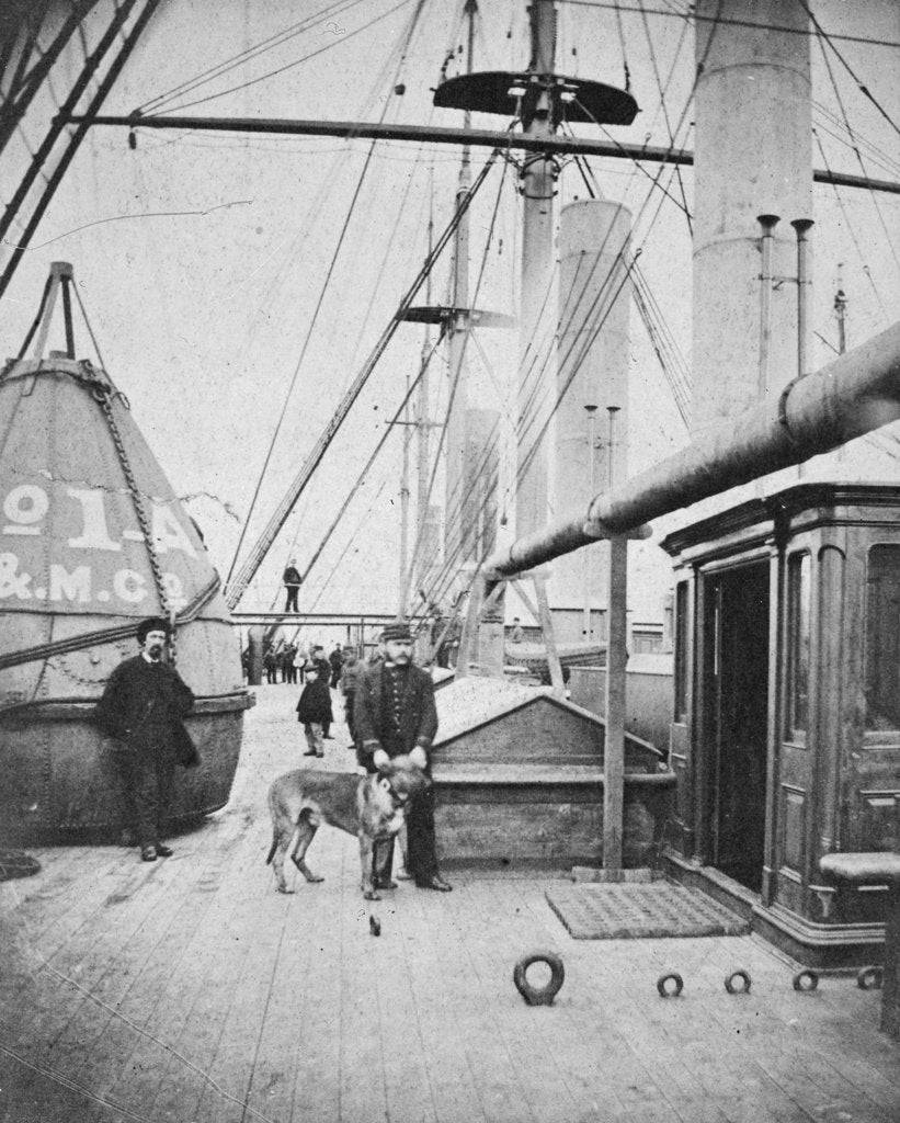 Detail of Deck view of Brunel's 'Great Eastern' (1858) by unknown