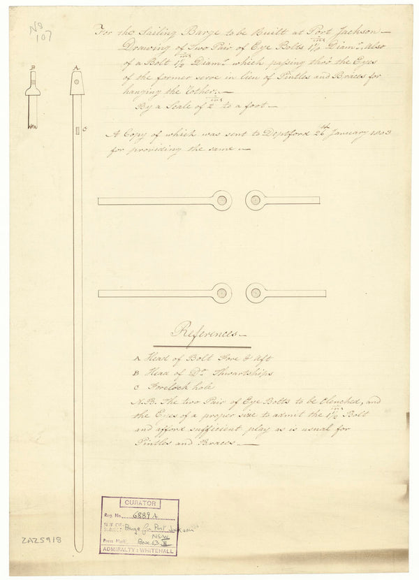 56ft Flat-bottomed Sailing Barge (1803)