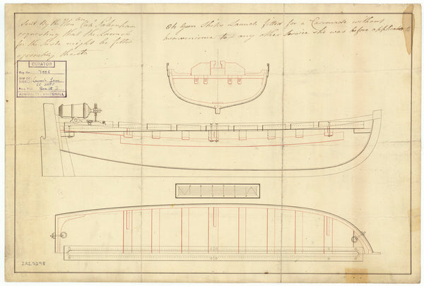 27ft armed launch for Juste (1794)