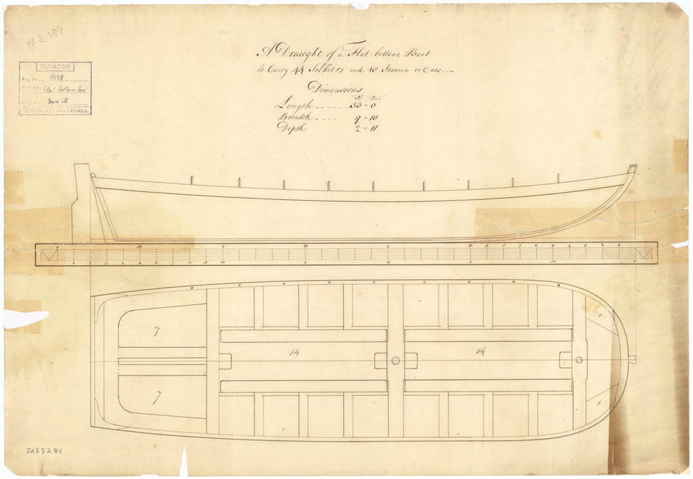 33ft Flat-bottomed Boat (no date)