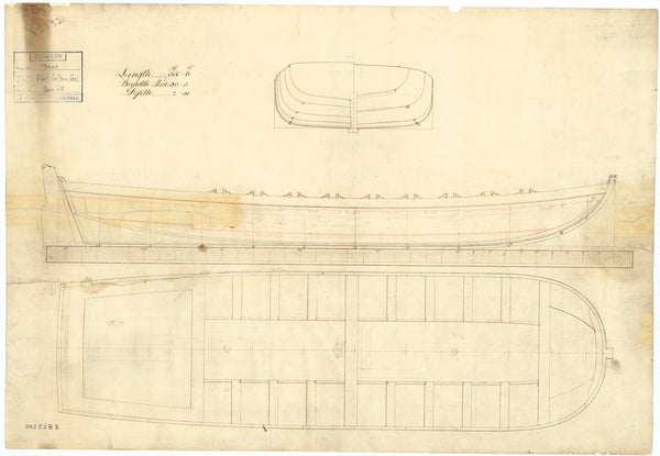 35ft Flat-bottomed Boat (no date)