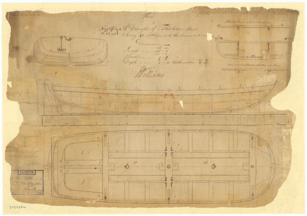 30ft Flat-bottomed Boat (1775)