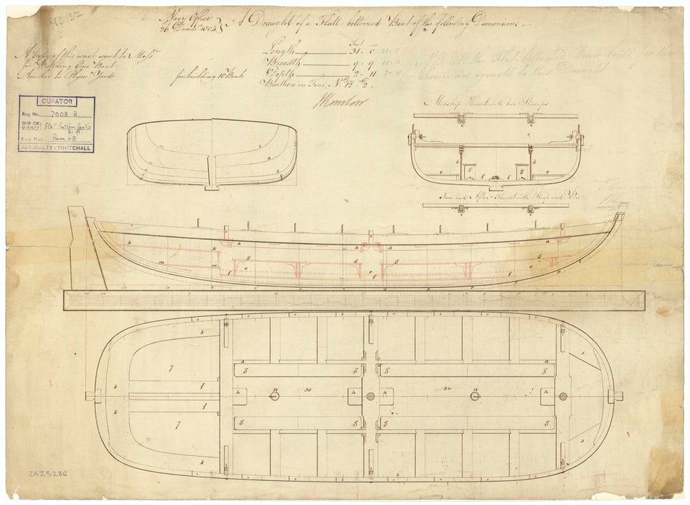 31ft Flat-bottomed Boat (1804)